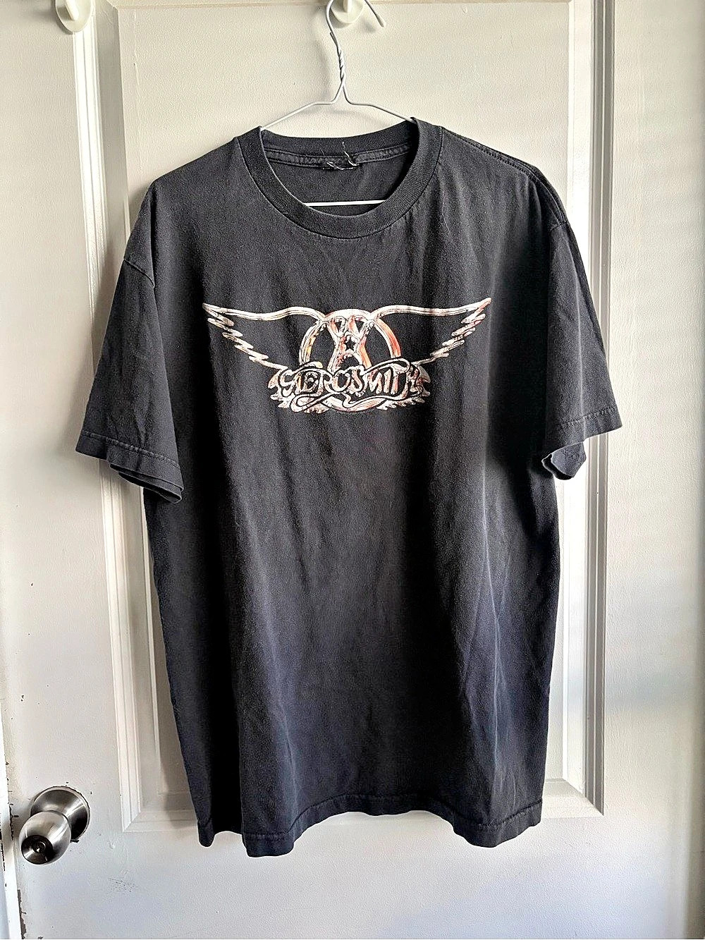 Y2K 2001 Aerosmith Wings graphic band tee